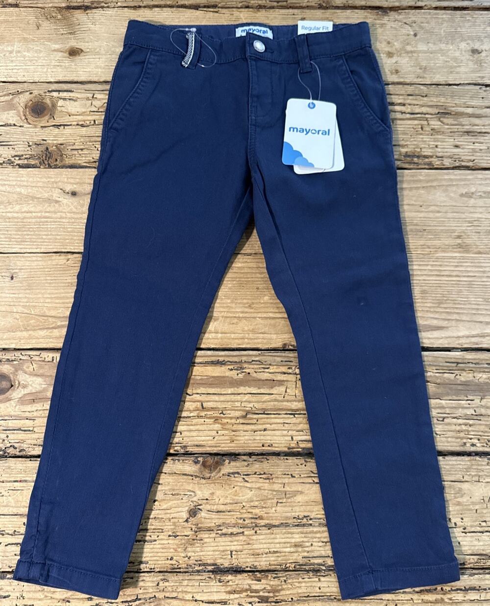 Mayoral Kids Size 4 Navy Regular Fit Pants NWT